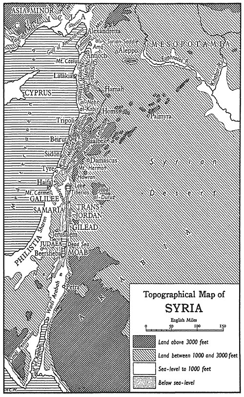 Mapa topograficzna Syrii SASH D016