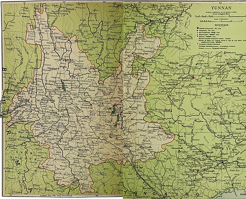 Yunnan, Stanford 1917, tablica 16