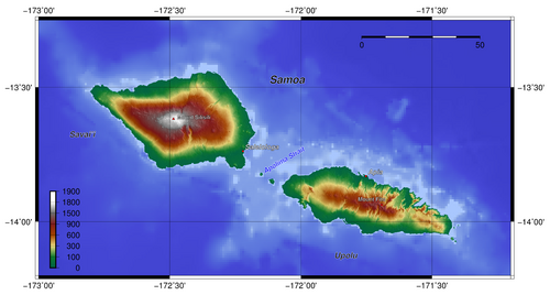 Topografia Samoa