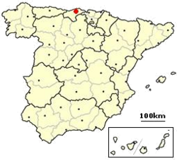 Santander, Hiszpania - Lokalizacja