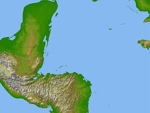 Satelitarna topografia radarowa Gwatemali