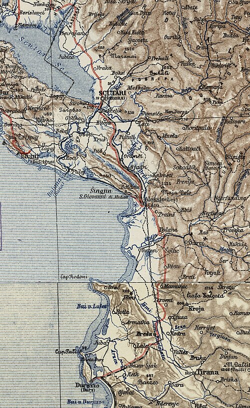 Szkodra-Alessio-Vorë-Durrës 1918-1919