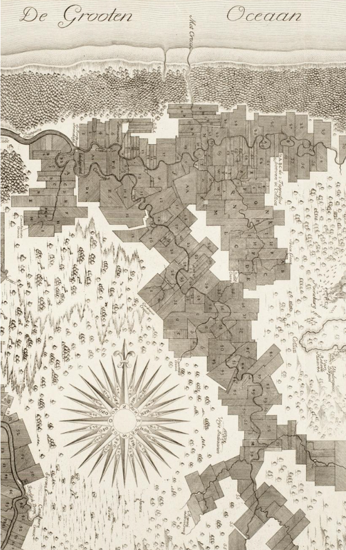 Wybór mapy Lavaux - 1737
