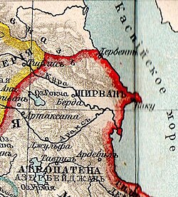 Mapa Shirvan 1903