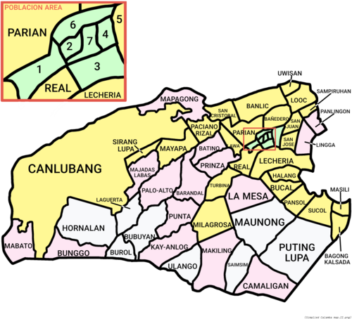 Uproszczona mapa Calamby II
