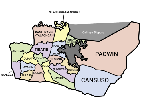 Uproszczona mapa Cavinti