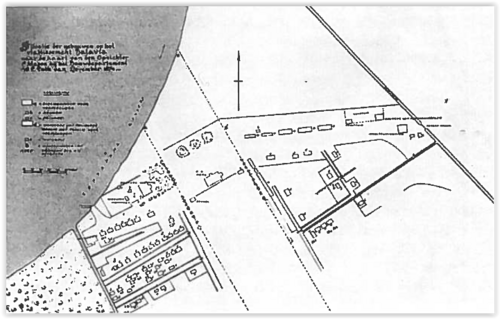 Plan budynków w Batavii (1836)
