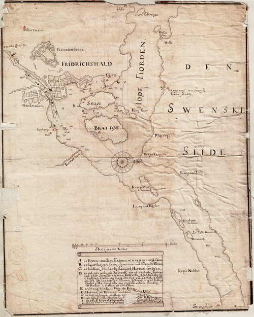 Mapa morska Ringdalsfjorden i Iddefjorden