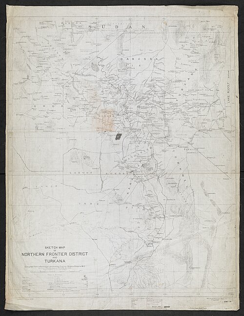 Mapa szkicowa Pogranicza Północnego i Turkany