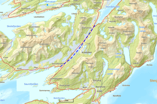Skjelvareidet na mapie