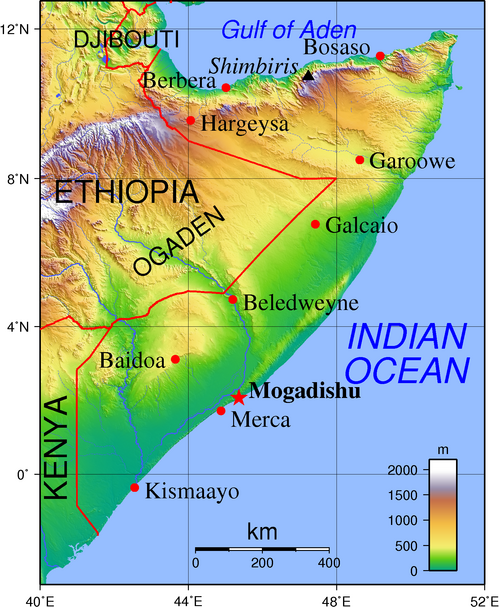 Topografia Somali