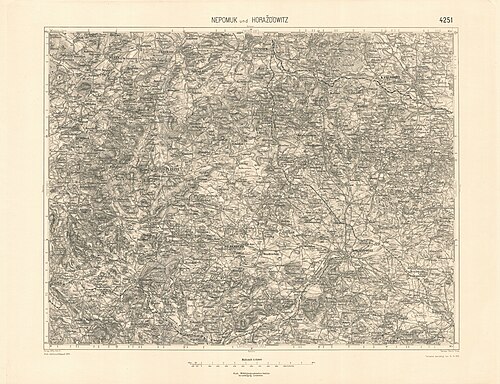 Mapa specjalna 4251 Nepomuk i Horažďovice
