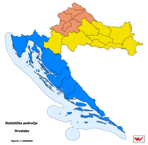 Regiony statystyczne Chorwacji