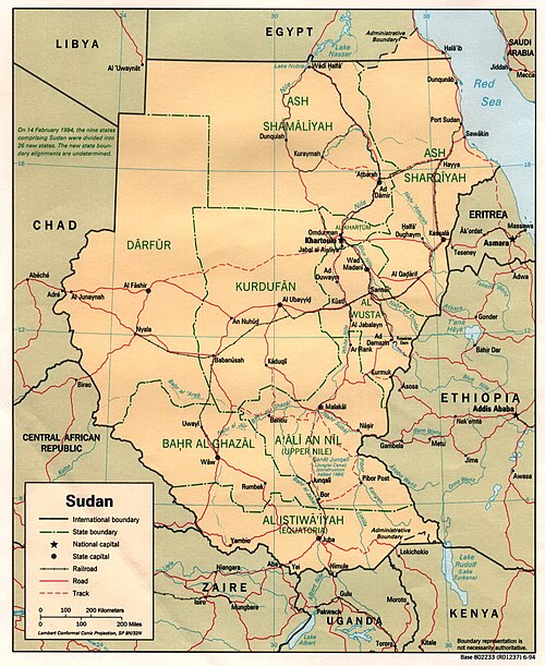 Podział administracyjny Sudanu 1994