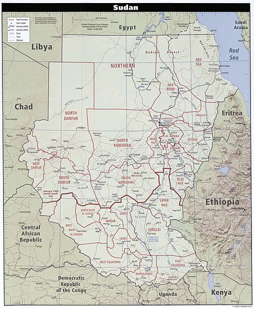 Podział administracyjny Sudanu 2007