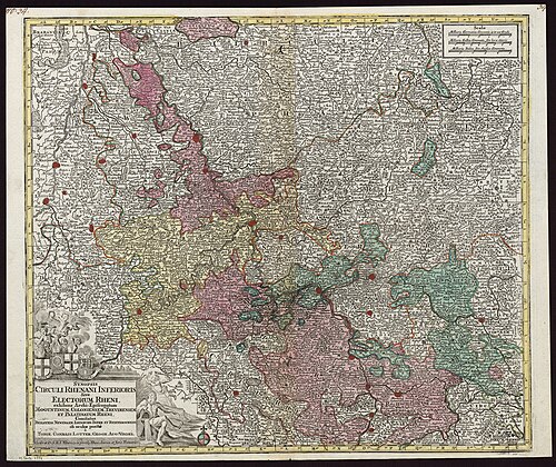 Mapa terytoriów Dolnego Renu