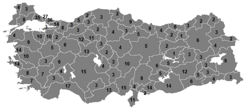 Tureckie okręgi wyborcze 2023