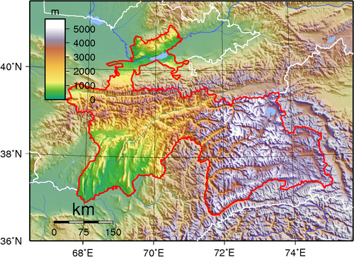 Topografia Tadżykistanu