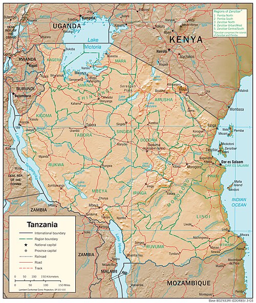 Fizjografia Tanzanii