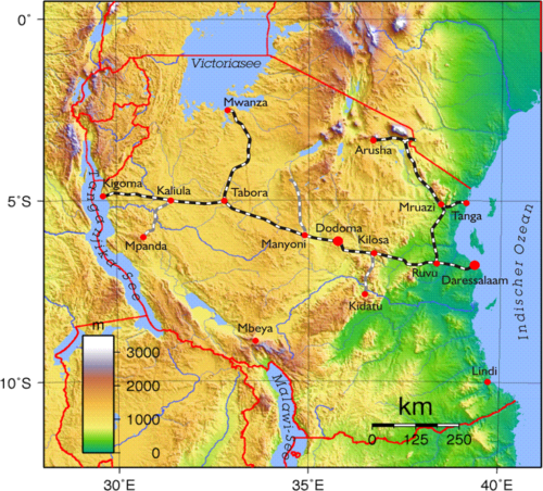 Linie kolejowe Tanzanii
