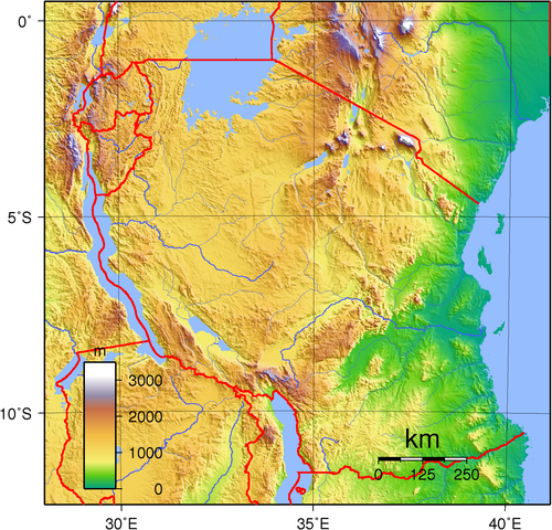 Topografia Tanzanii