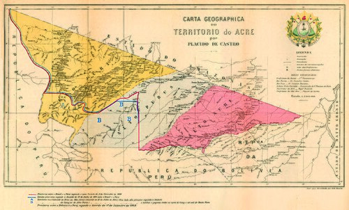 Terytorium Acre według Plácida de Castra