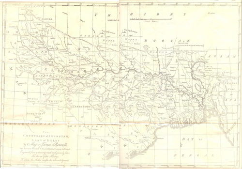 Kraje Indostanu na wschód od Delhi (1764)