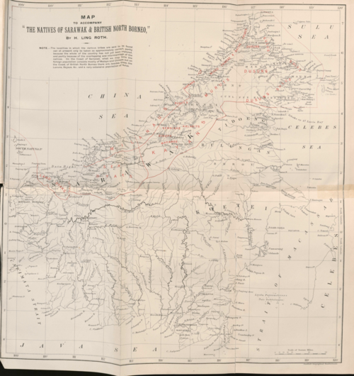 Rdzenni mieszkańcy Sarawaku i Brit. Północnego Borneo 1896