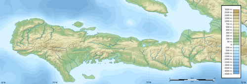 Mapa Tiburonu z topografią