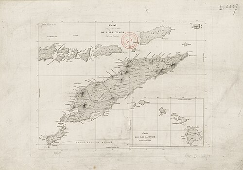 Mapa Timoru 1820