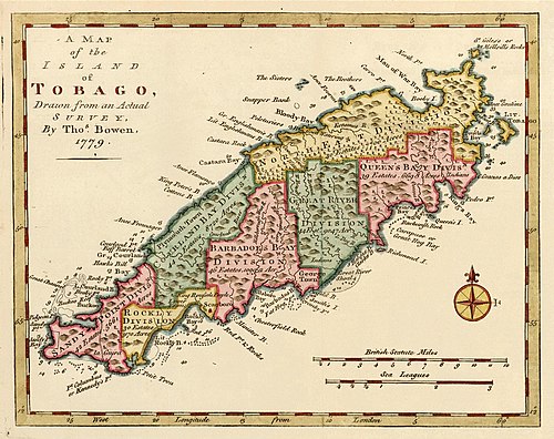 Podział Tobago 1779 (Bowen)