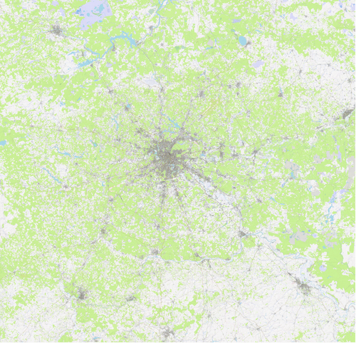 Mapa topograficzna Moskwy 2017
