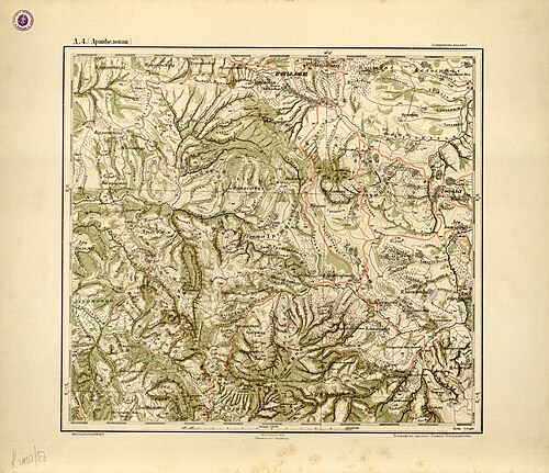 Mapa topograficzna sztabu generalnego AR