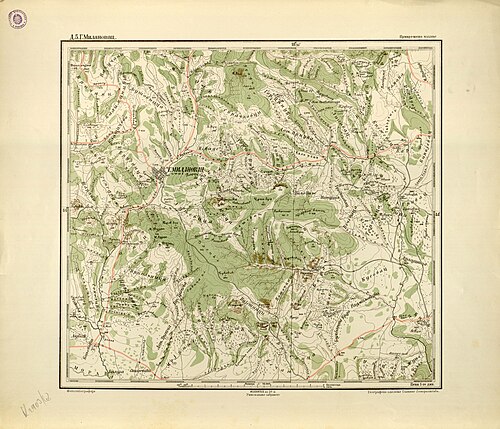 Mapa topograficzna sztabu generalnego GM