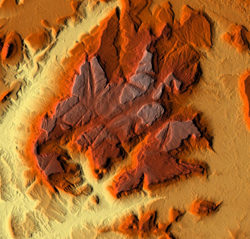 Mapa topograficzna Chimantá Massif