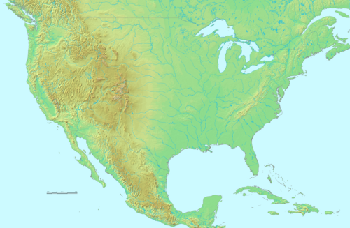 Mapa topograficzna USA