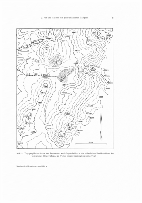 Szkic topograficzny El Tatio