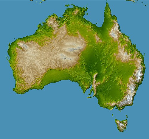 Topografia Australii