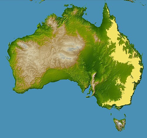 Topografia Australii - Wielki Łańcuch Podziału