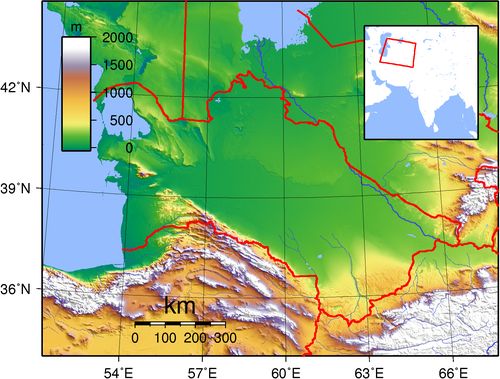 Topografia Turkmenistanu