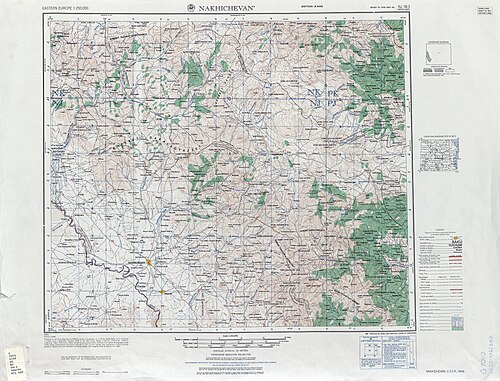 Mapa sowiecka NJ 38-3 Nachczewan