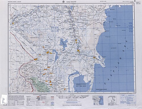 Mapa sowiecka NJ 39-1 Salyany
