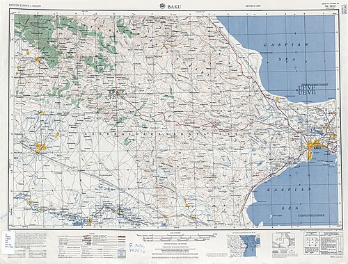 Mapa sowiecka NK 39-10 Baku