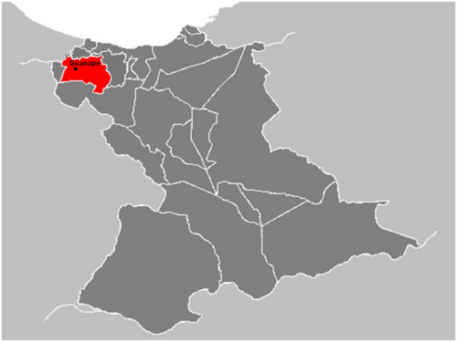 Lokalizacja Guanape w stanie Anzoátegui
