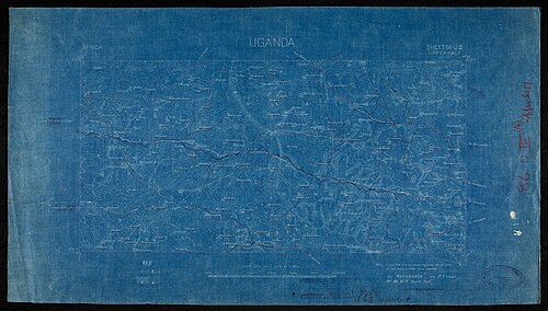 Uganda. Arkusz 86 UIII Górna połowa. Wrzesień 1907