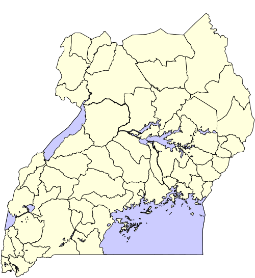 Uganda - 56 dystryktów
