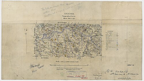 Przegląd topograficzny Ugandy (arkusz 6)