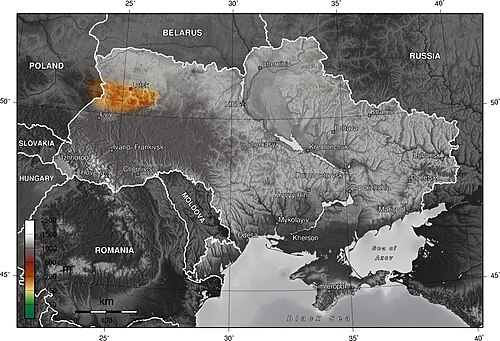 Ukraina Wyżyzna Wołyńska