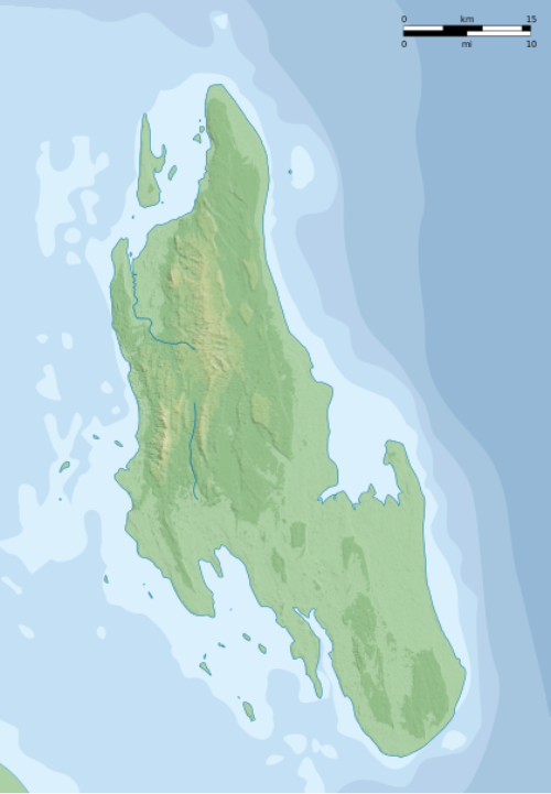 Unguja - mapa reliefowa i położenia