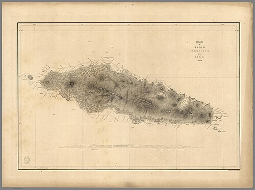 Mapa Upolu, US Ex. Ex., 1839